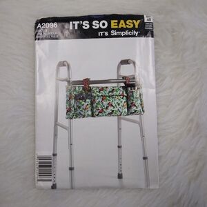 SIMPLICITY A2096 EASY Accessability Organizer For Walker EASY!